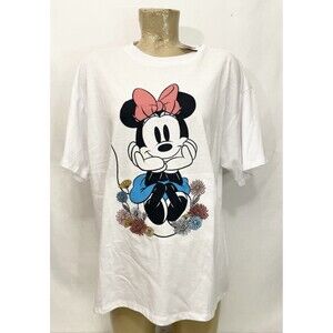 NWT Dinsey Tee T Shirt XL X Large 46” Scoop Neck Short Sleeve Minnie Mouse